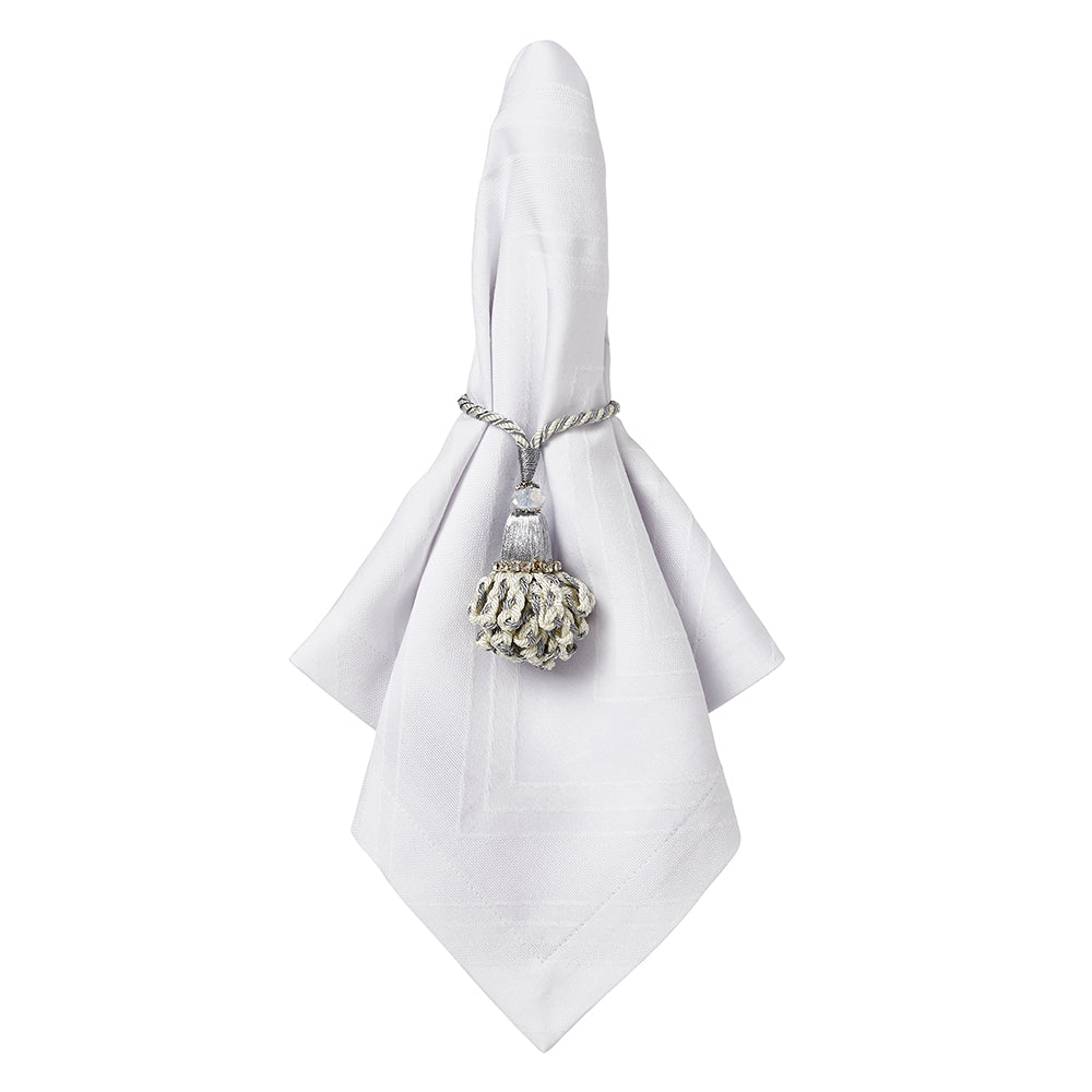Brussels Solid White Napkin | Mode Living at Fig Linens and Home