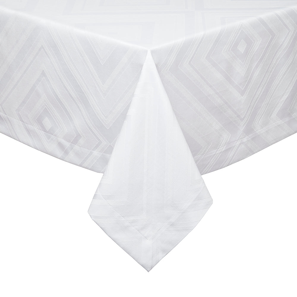 Brussels White Tablecloth | Mode Living at Fig Linens and Home