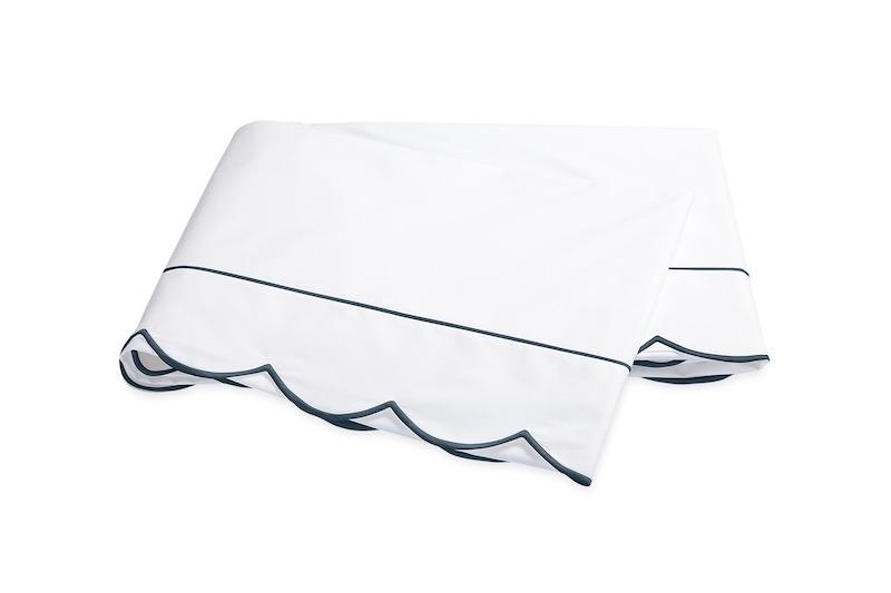 Matouk Butterfield Sheets & Pillowcases by Matouk - Twin Flat 72x112 Sea at FIG LINENS AND HOME - 13