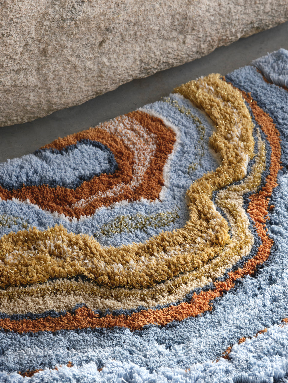 Abyss Habidecor Celora Bath Rug 33X57 in Powder Blue 330 at Fig Linens and Home - View 11