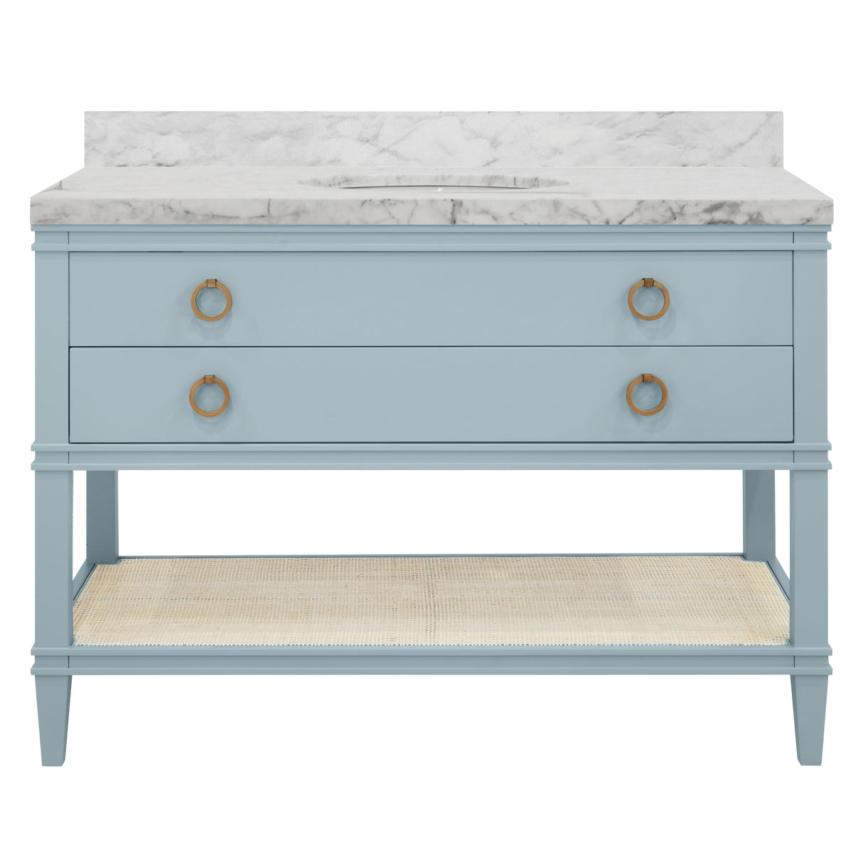 Cutler Light Blue 48" Bath Vanity by Worlds Away at Fig Linens and Home - View 1