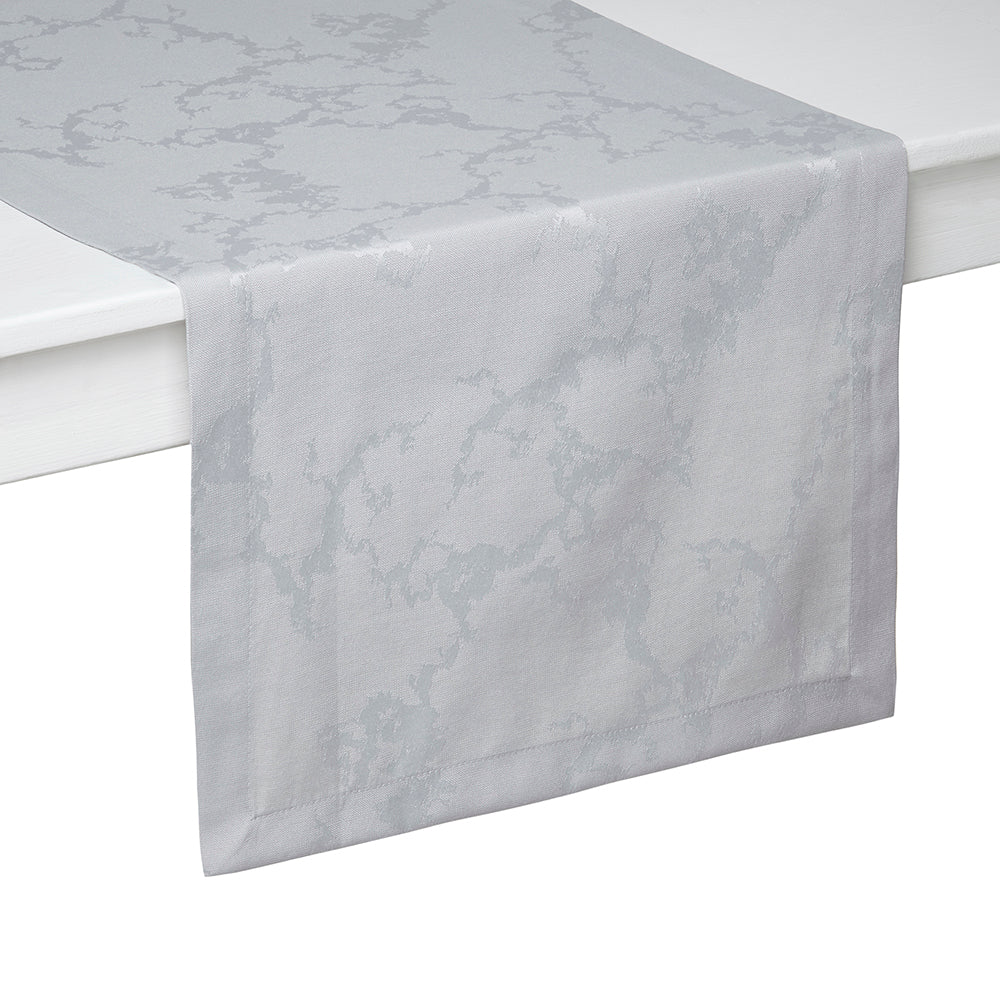 Carrera Gray Table Runner | Mode Living at Fig Linens and Home