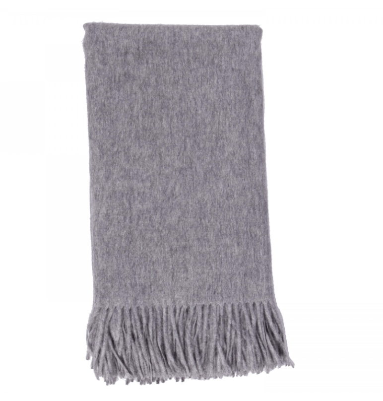 Alashan Cashmere Cashmere Throw in Ash by Alashan - at FIG LINENS AND HOME - 1