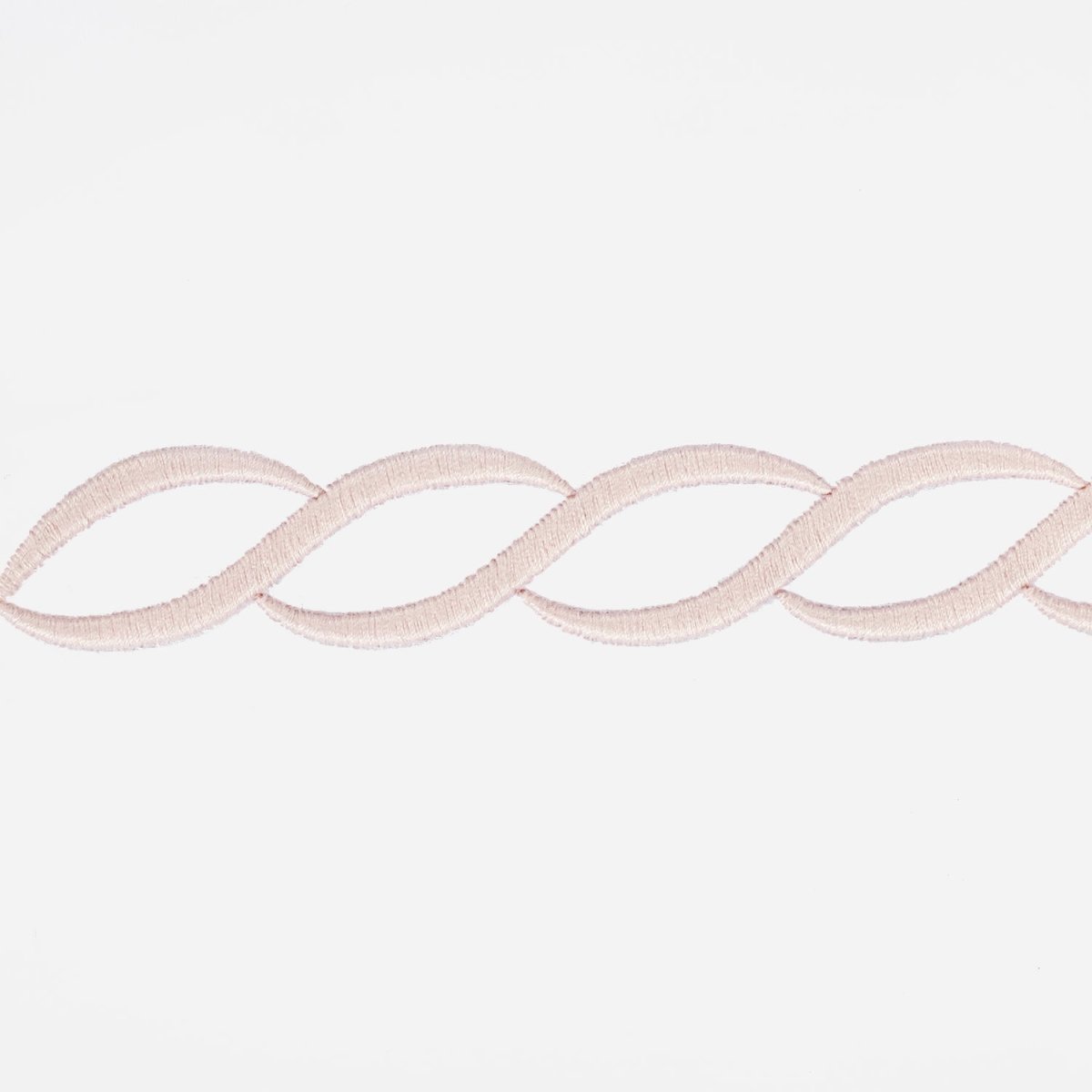 Matouk Classic Chain Ceylon Bedding - Blush Pink Swatch - Fig Linens and Home