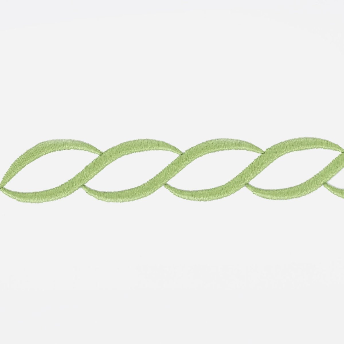 Matouk Classic Chain Ceylon Bedding - Spring Green Swatch - Fig Linens and Home