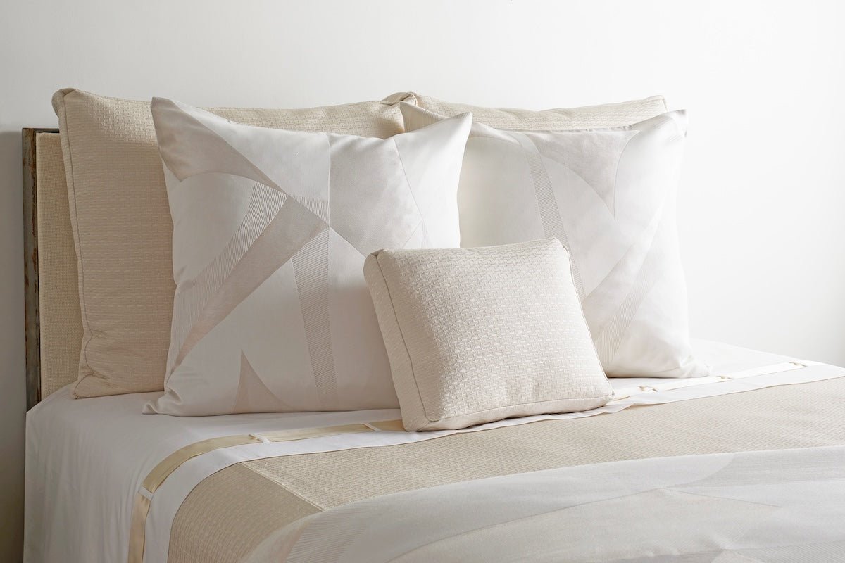 Clio Pearl Euro Shams - Ann Gish at Fig Linens and Home