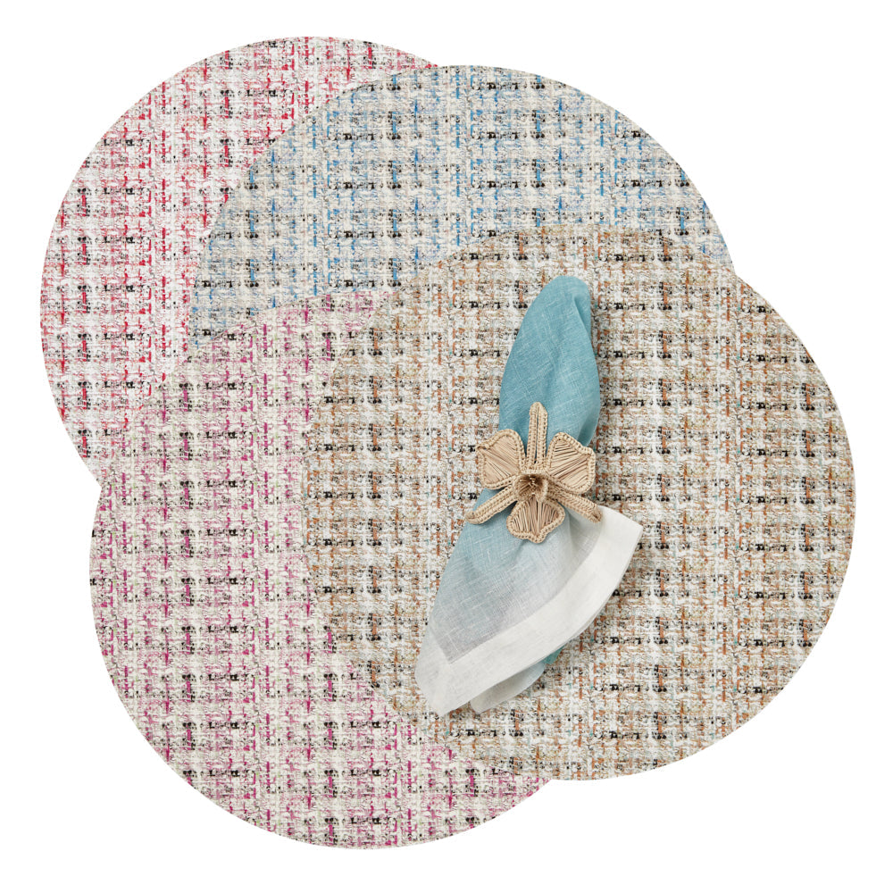 Coquette Purple & Blue Placemat Lifestyle | Mode Living at Fig Linens and Home