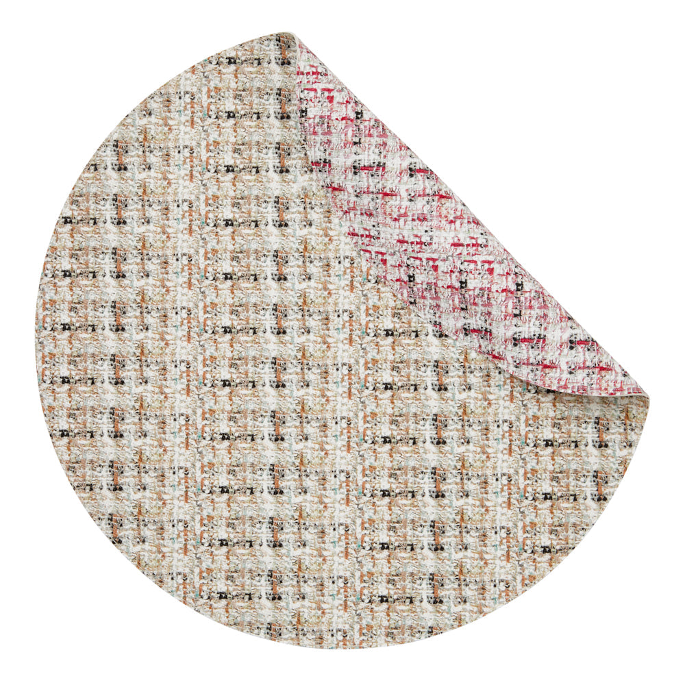 Coquette Natural & Magenta Placemat | Mode Living at Fig Linens and Home