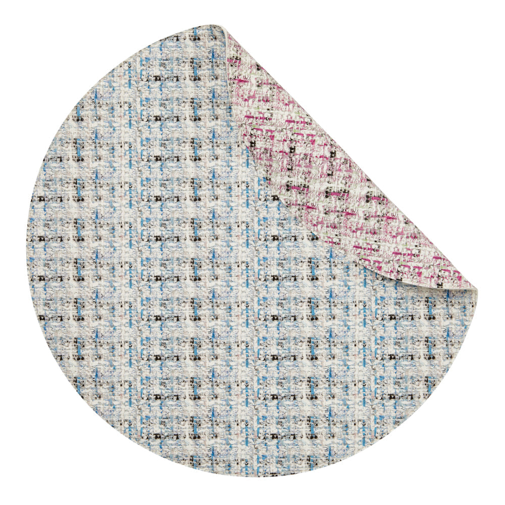 Coquette Purple & Blue Placemat Detail 3 | Mode Living at Fig Linens and Home