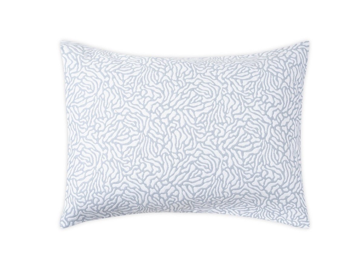Cora Blue and White Sham | Matouk Schumacher Matelasse Bedding at Fig Linens and Home