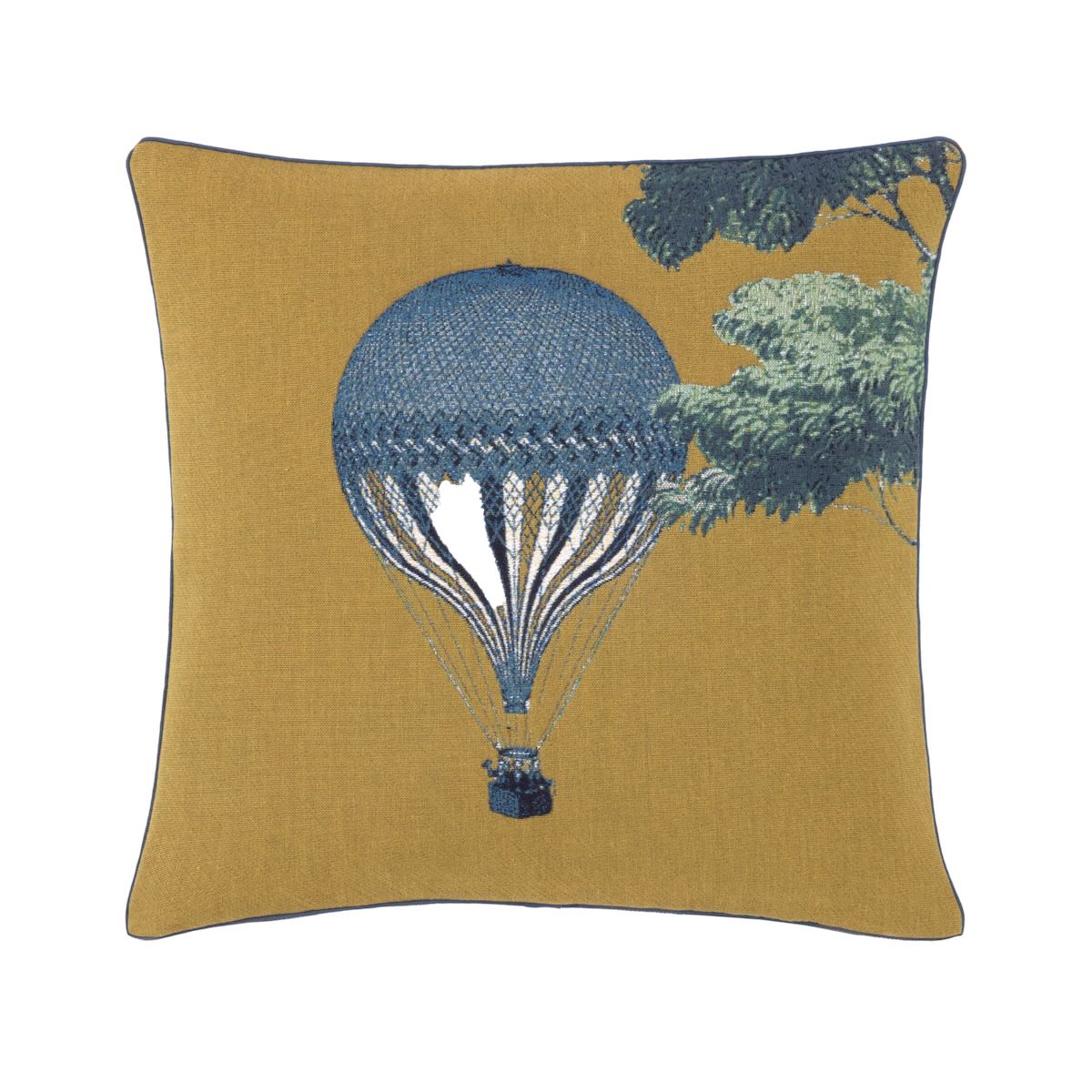 Yves Delorme Montgolfier Bronze Decorative Pillow by Yves Delorme - Decorative Pillow 18 x 18 Montgolfier Bronze at FIG LINENS AND HOME - 1