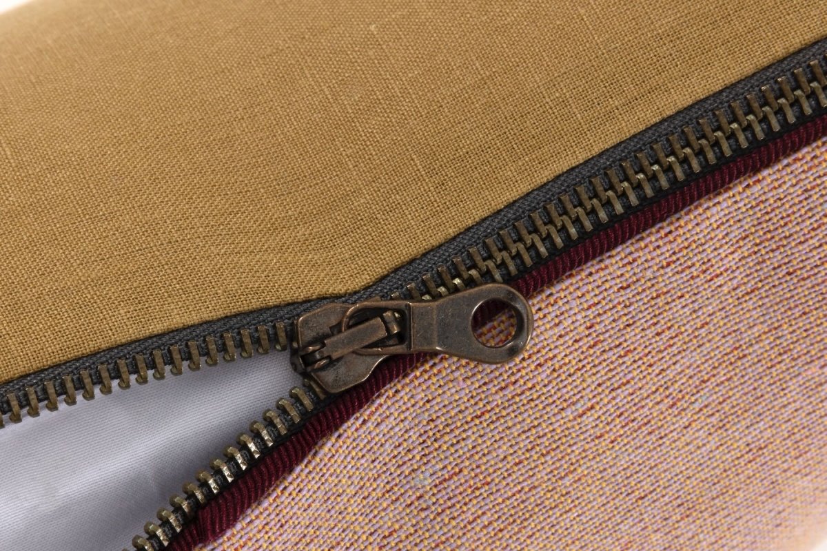 Yves Delorme Montgolfier Bronze Decorative Pillow by Yves Delorme - Decorative Pillow 18 x 18 Montgolfier Bronze at FIG LINENS AND HOME - 2