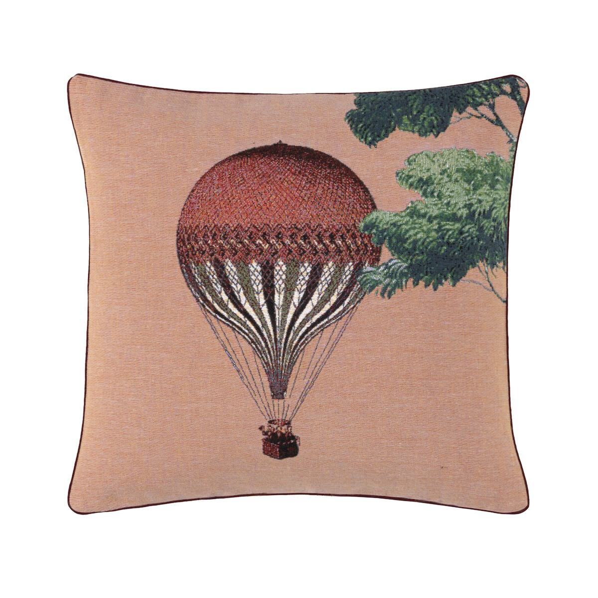 Yves Delorme Montgolfier Cedre Decorative Pillow by Yves Delorme - Decorative Pillow 18 x 18 Montgolfier Cedre at FIG LINENS AND HOME - 1