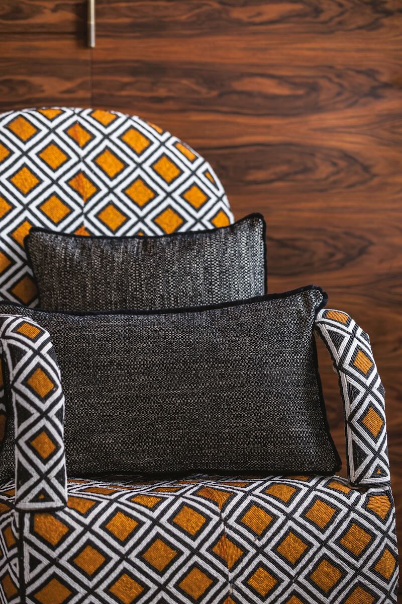 Yves Delorme Geode Nuit Decorative Pillow by Yves Delorme - Decorative Pillow 13 x 22 Geode Nuit at FIG LINENS AND HOME - 1