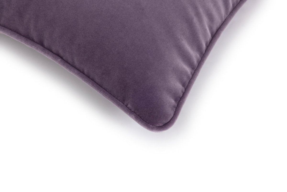 Detail of Throw Pillow in Iris Purple - Yves Delorme Divan - Fig Linens and Home Westport