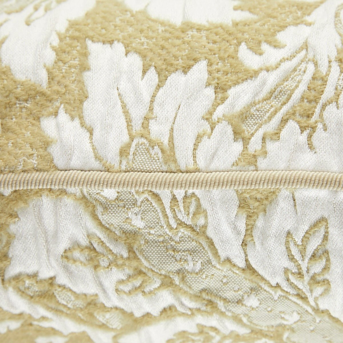 Piping detail of Throw Pillow - Yves Delorme Fresque Tileul Decorative Pillow at Fig Linens and Home