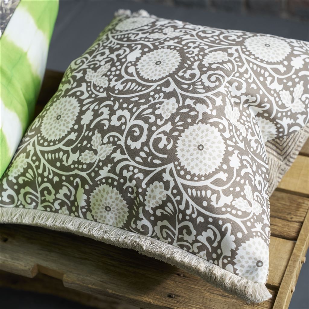 Designers Guild Balian Natural Outdoor Decorative Pillow at Fig Linens and Home - 95