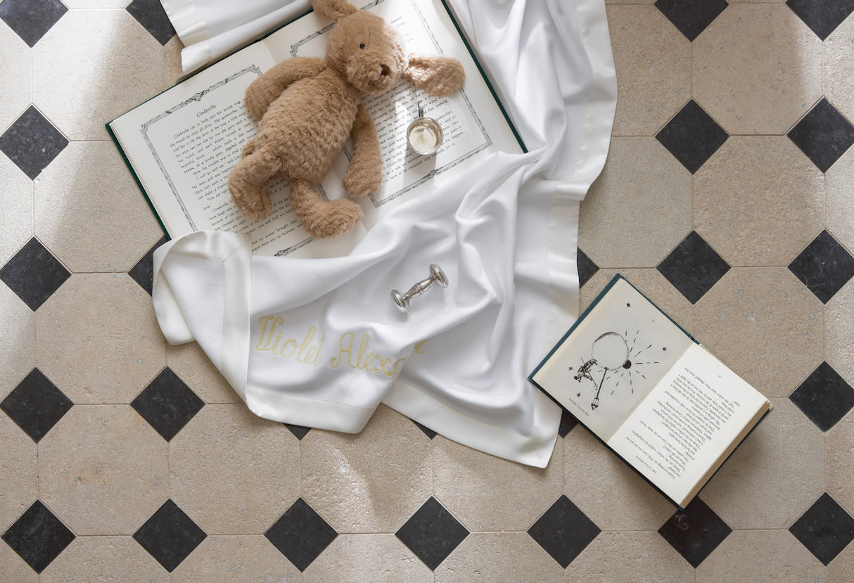 Matouk Dream Modal Little Blanket | Baby Blankets at Fig Linens and Home - View 4