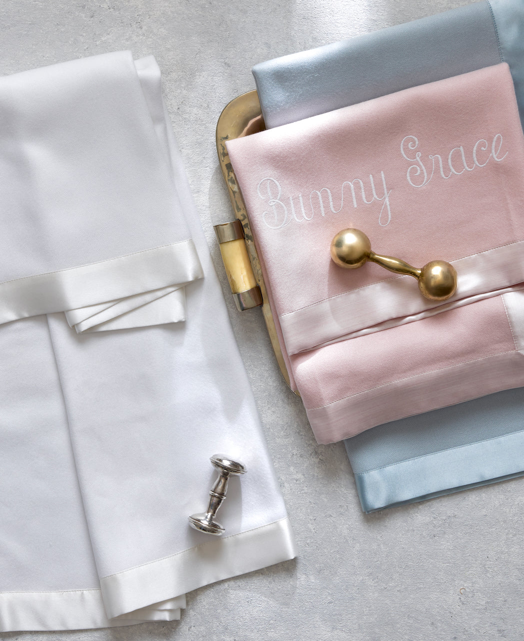 Matouk Dream Modal Little Blanket | Baby Blankets at Fig Linens and Home - View 3