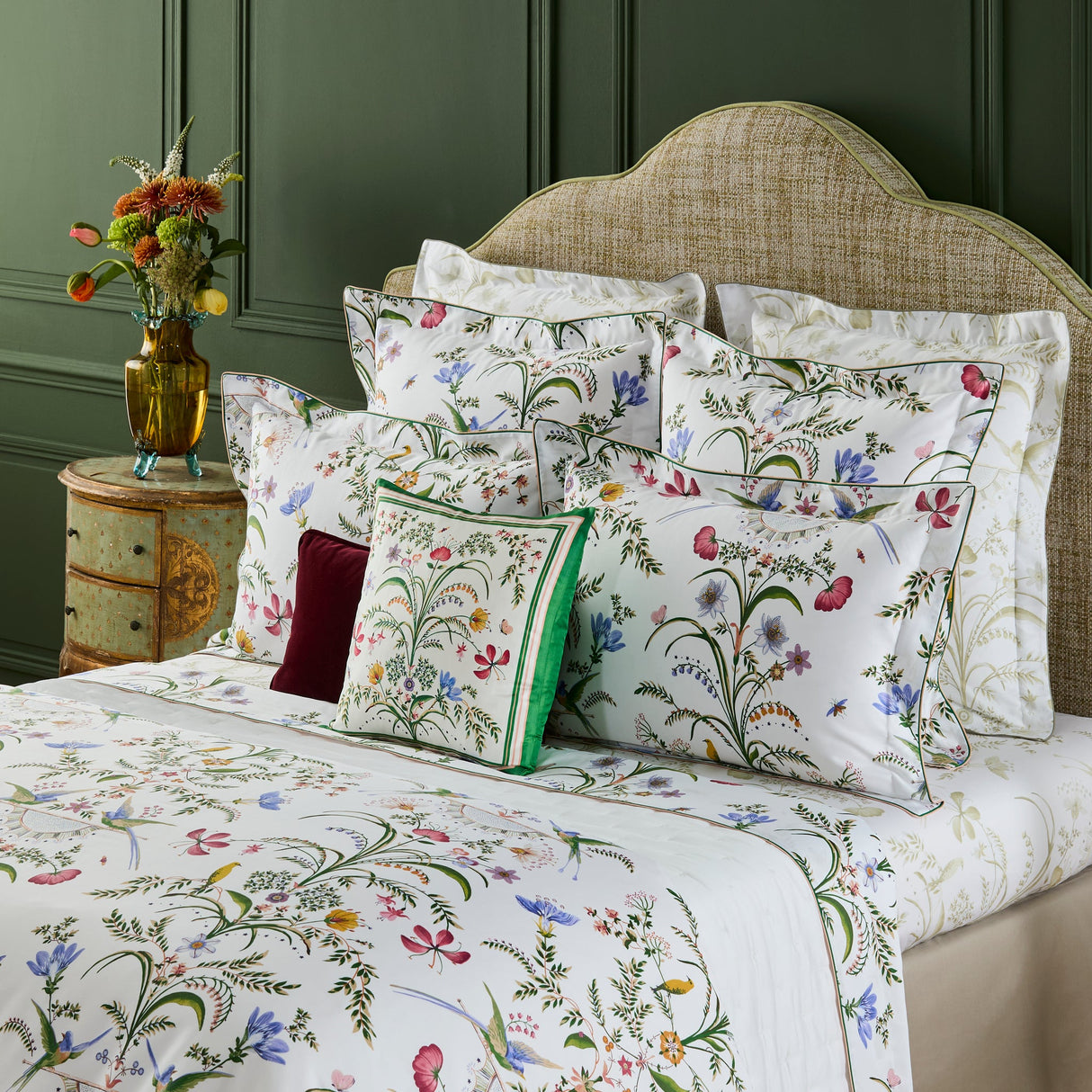 Botanic Silk Decorative Pillow by Yves Delorme