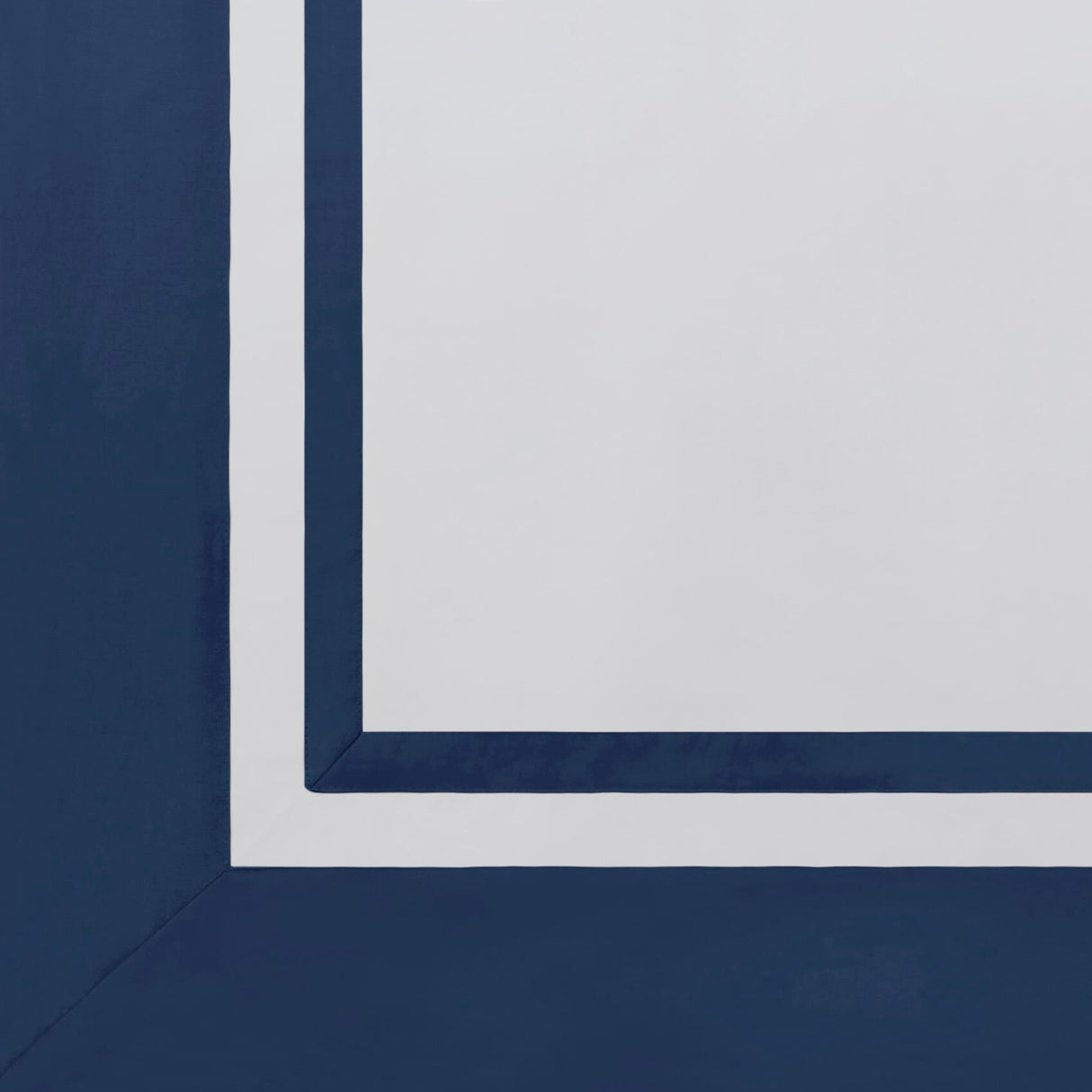 Stella Organic Cotton Percale Sham by Orchids Lux Home - Navy at Fig Linens and Home 2