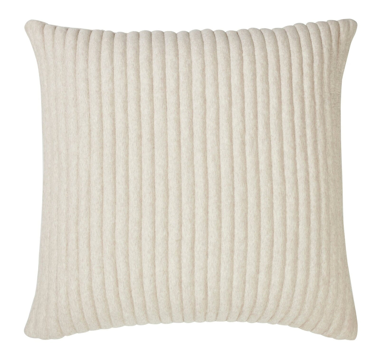 Charlton Cotton Jersey Channel Quilt Shams by Orchids Lux Home - Oatmeal Euro Sham