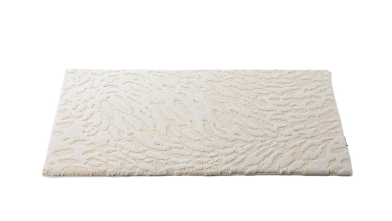 Flat Flow 27x47 Ivory 103 Bath Rug by Abyss at Fig Linens and Home