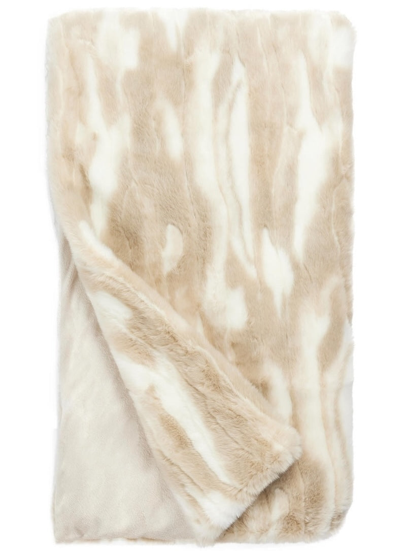 Fabulous Furs - Winter Rabbit Faux Fur Blankets at Fig Linens and Home