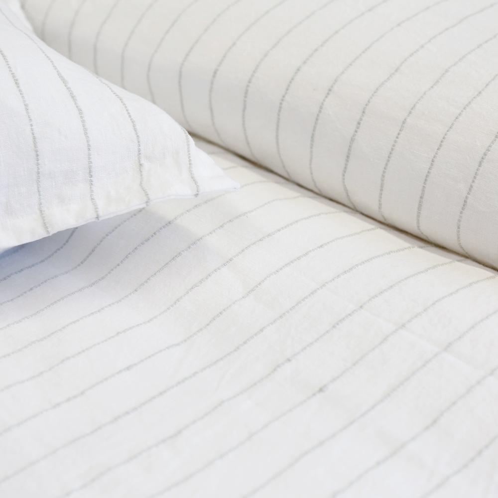 Fig Linens - Pom Pom at Home - Blake White & Ocean Linen Duvets & Shams