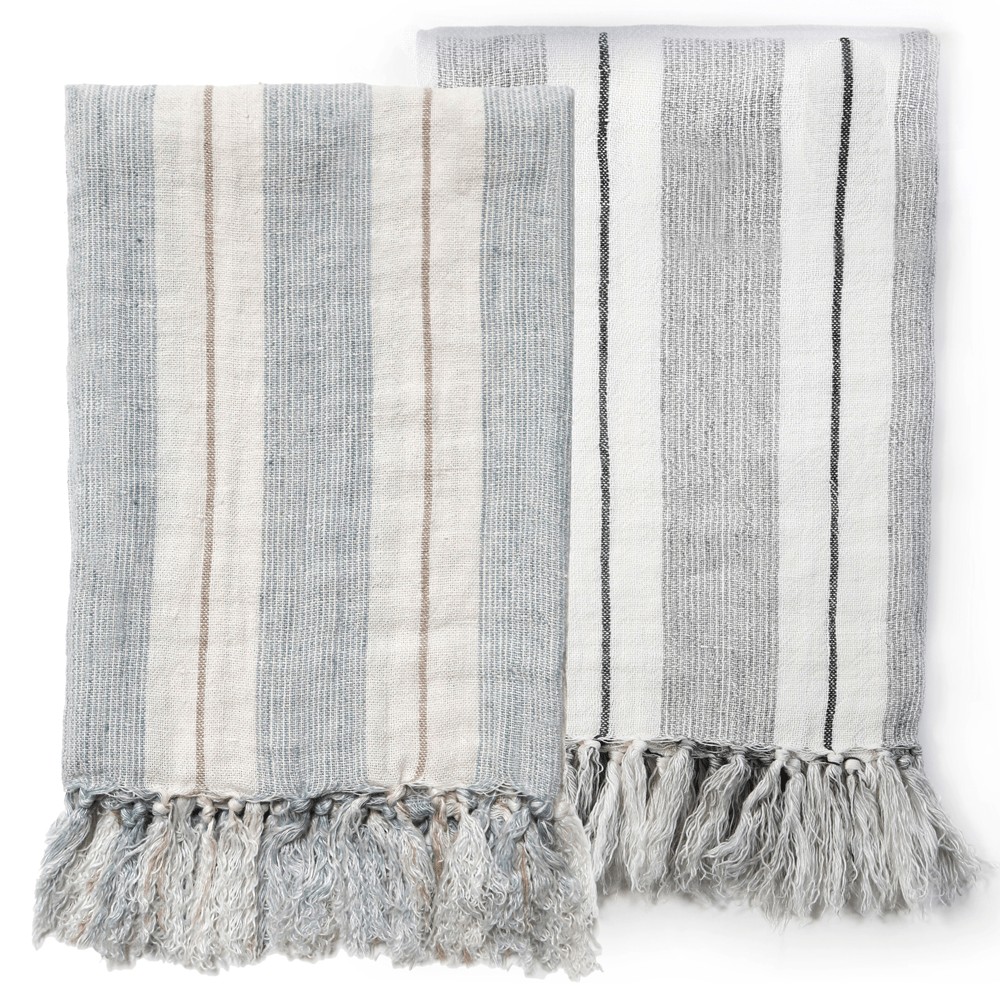 Pom Pom at Home - Laguna Linen Blankets - Fig Linens