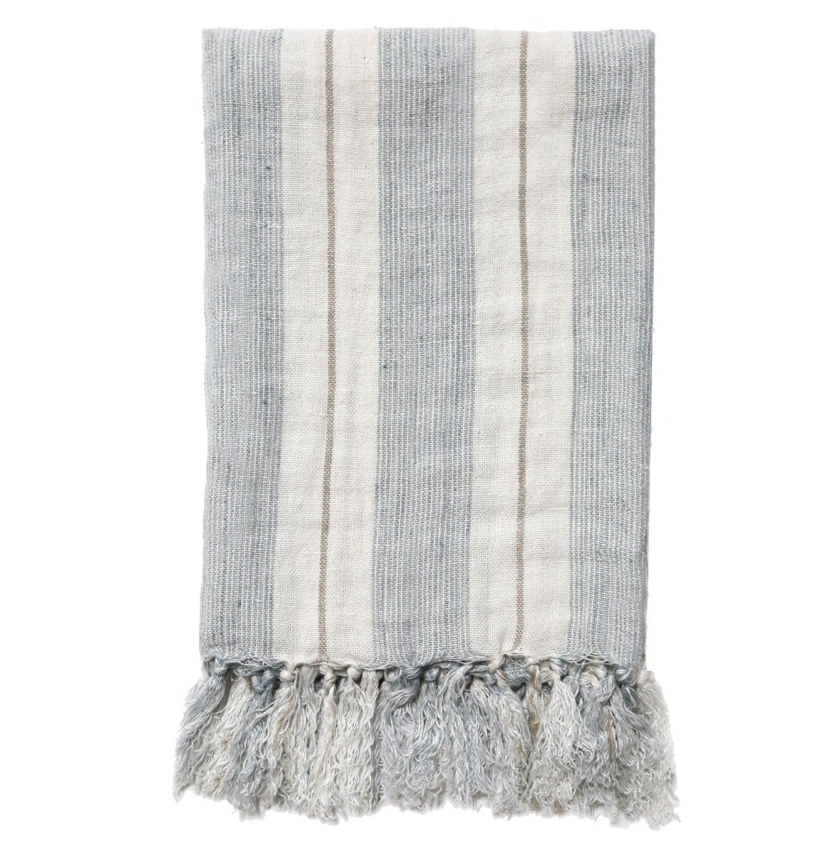 Pom Pom at Home - Laguna Ocean & Natural Linen Blanket - Fig Linens