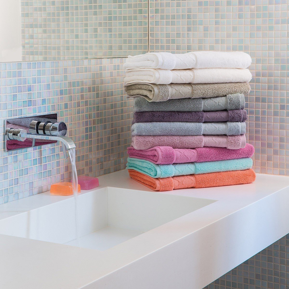 Le Jacquard Français | Caresse Ivory Bath Collection | Fig Linens - All colors