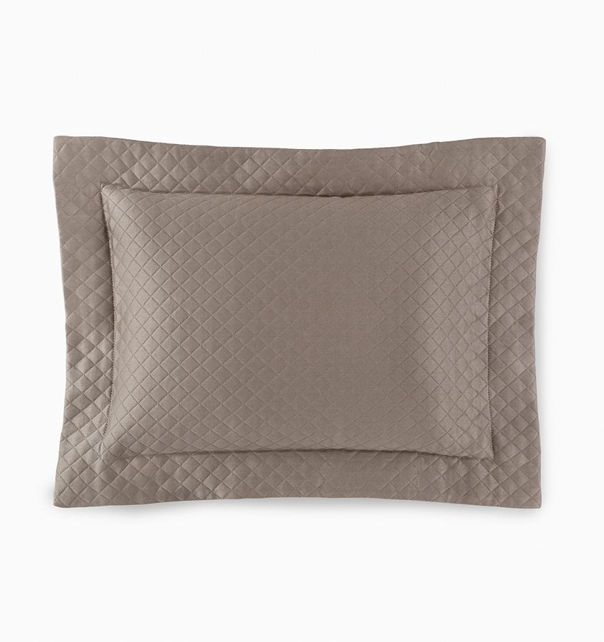 Fig Linens - Bari Coverlets and Shams by Sferra - Gray sham