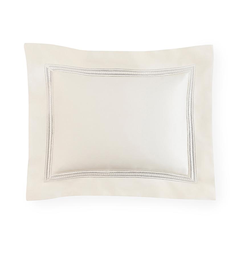 Diamante Bedding Collection by Sferra | Fig Linens - Ivory sham