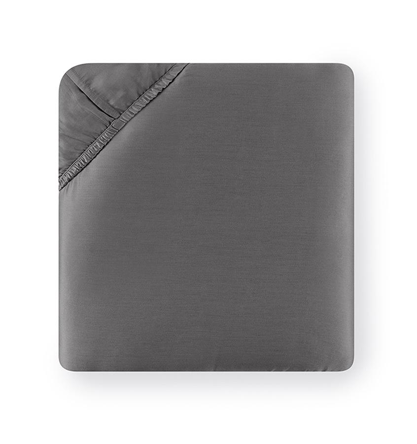 Fig Linens - Giotto Collection Sheeting by Sferra - Titanium fitted sheet