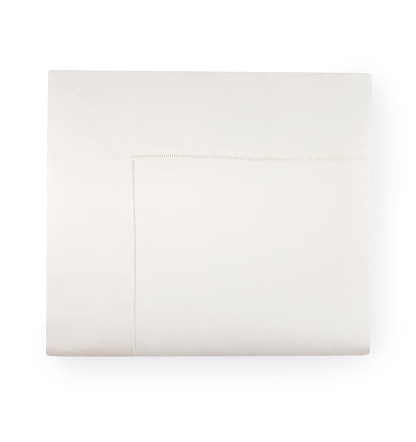 Fig Linens - Giotto Collection Sheeting by Sferra - Ivory flat sheet