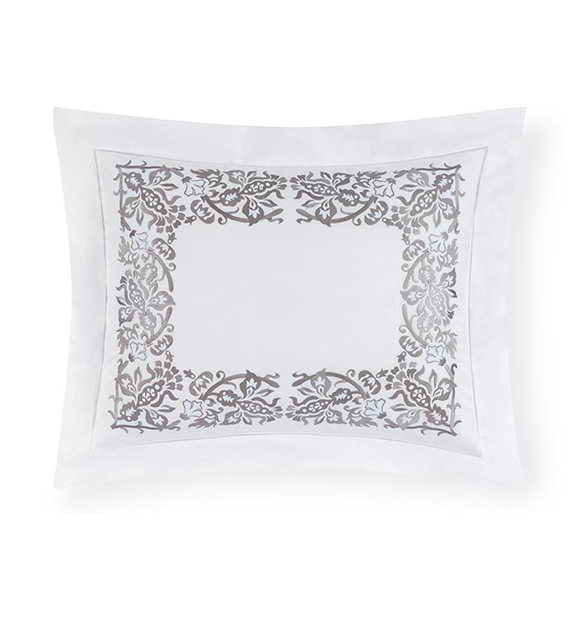 Fig Linens - Saxon Bedding Collection by Sferra - Gray sham