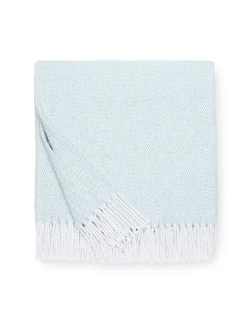 Terzo Poolside Throw by Sferra | Fig Linens - light blue throw