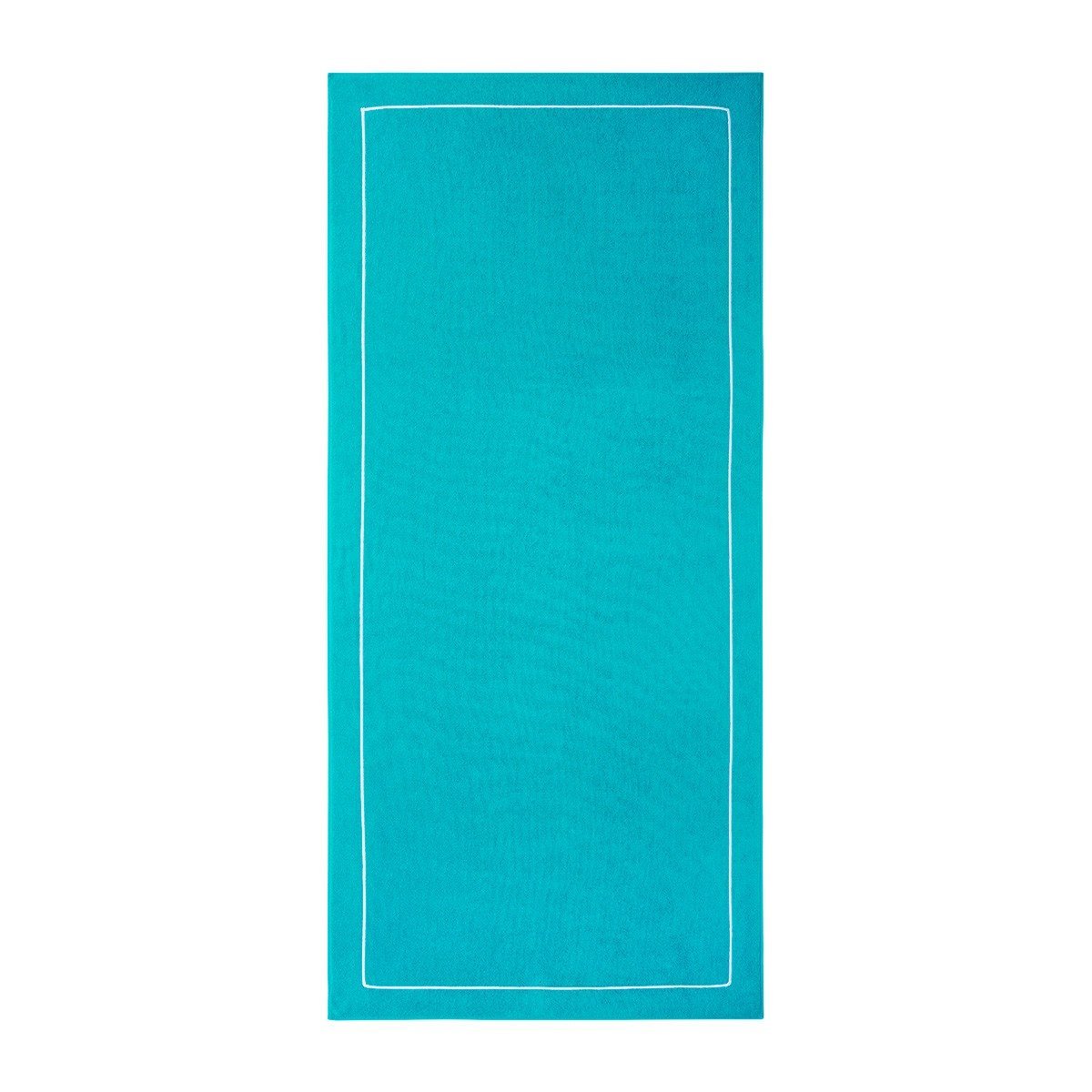 Croisiére Beach Towel in Caraibe Turquoise Fig Linens