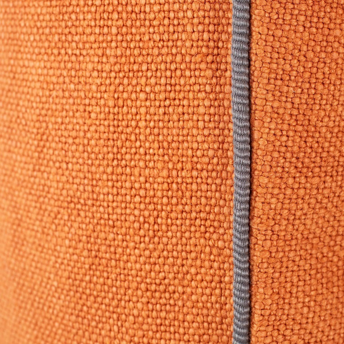 Pigment Cuir Orange Throw Pillows by Iosis | Fig Linens - Piping