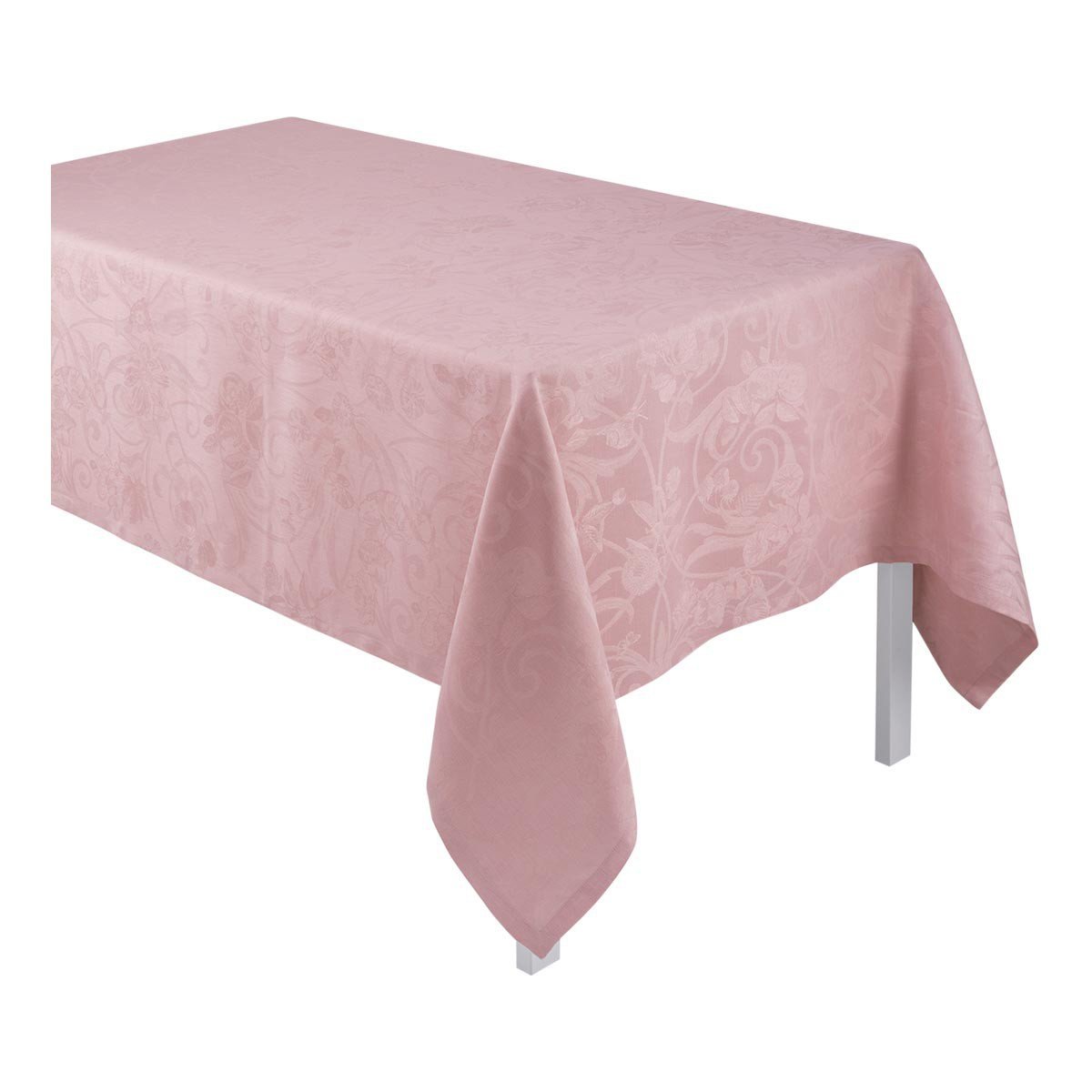 Tablecloths - Le Jacquard Français Table Linen Tivoli in Pink Fig Linens and Home 2