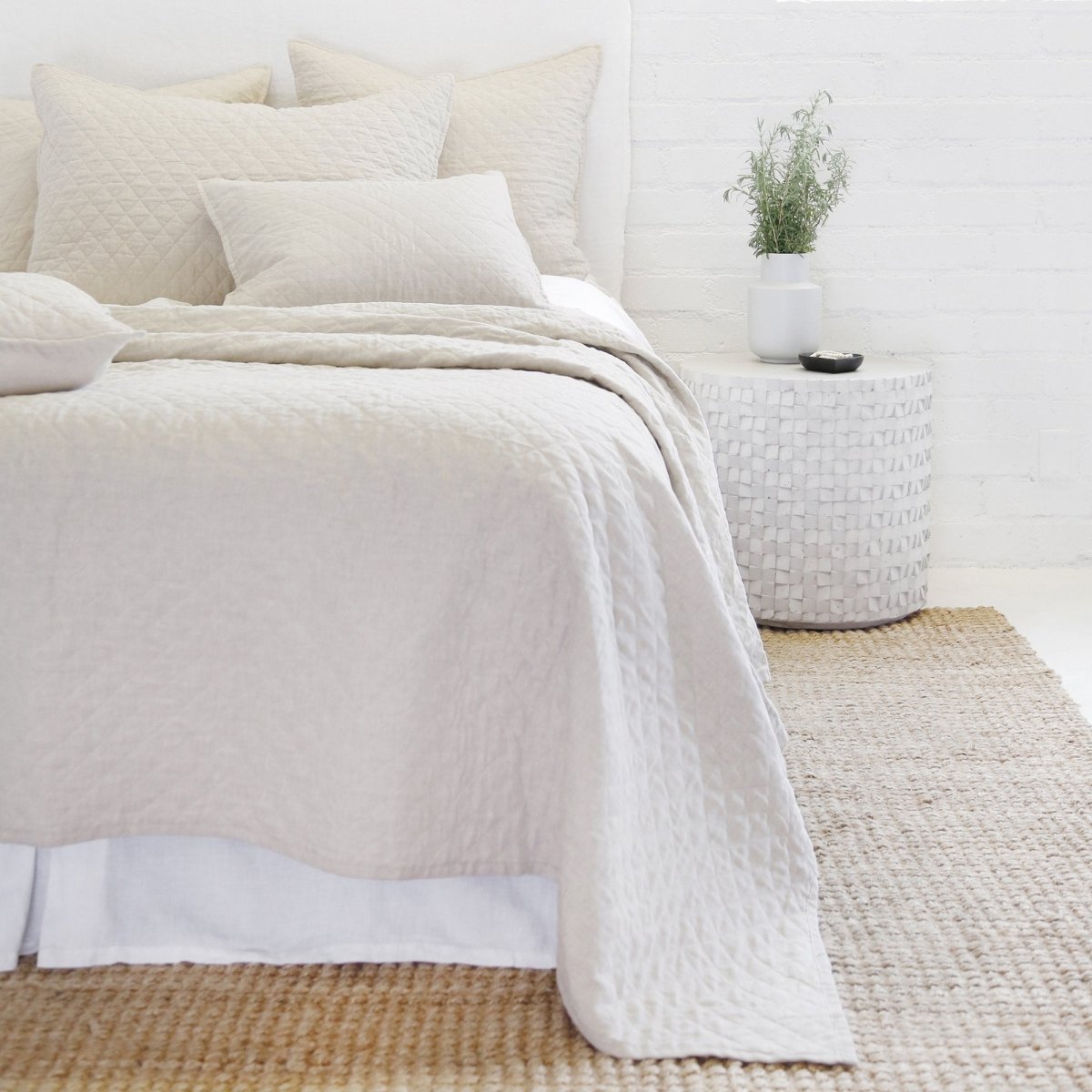 Pom Pom at Home - Hampton Big Pillow in Flax | Fig Linens