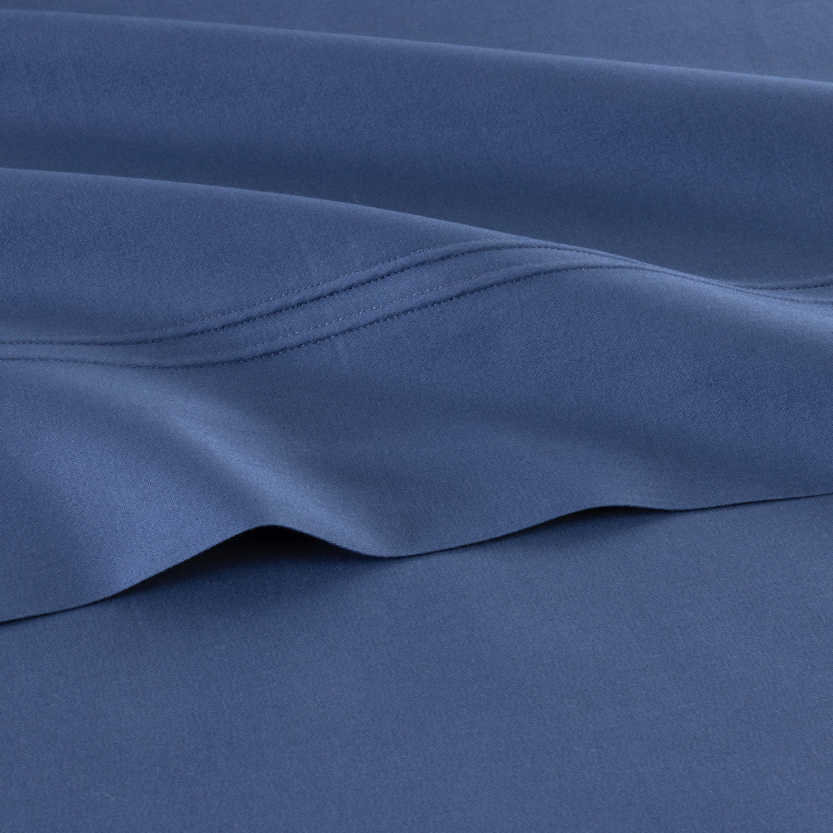 Triomphe Outremer Flat Sheet by Yves Delorme