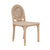 Worlds Away Gentry Natural Rattan Dining Chair Side Angle View - Fig Linens and Home