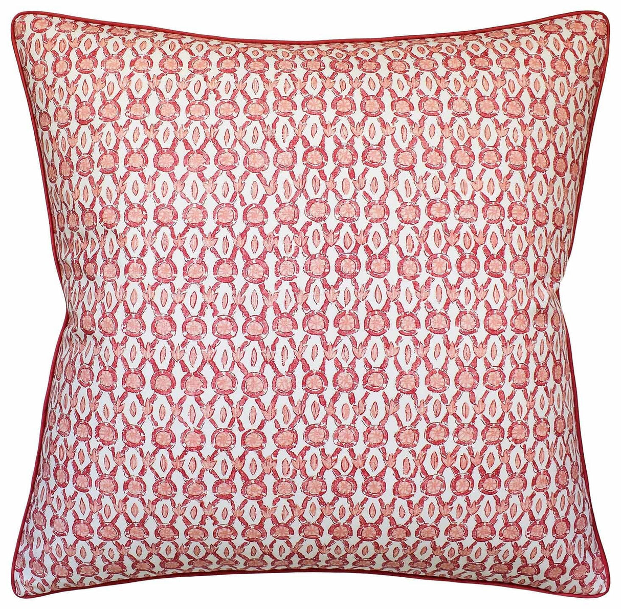 Galon Print Coral - Throw Pillow by Ryan Studio
