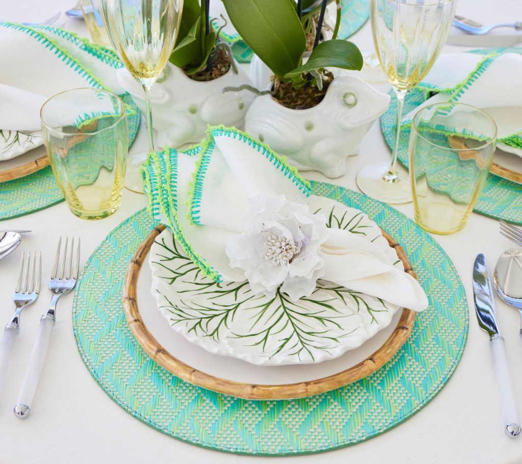 Gardenia Napkin Ring in White by Kim Seybert at Fig Linens and Home Lifestyle 3