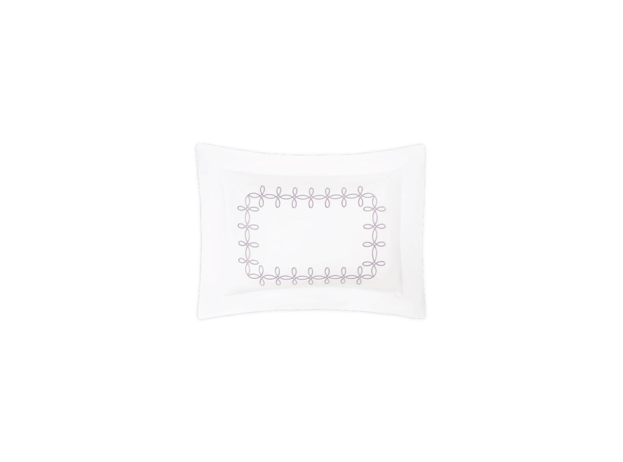 Boudoir Sham - Gordian Knot Lilac Percale Bedding by Matouk at Fig Linens and Home