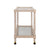 Bar Cart Side View - Isadore Light Cerused Oak Bar Cart by Worlds Away at Fig Linens and Home