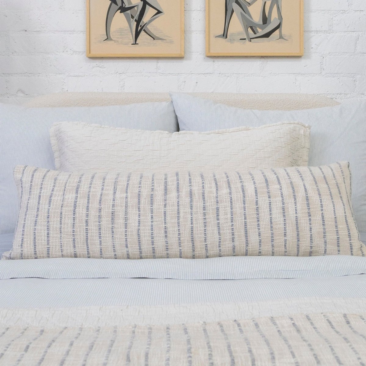 Jo Jo Pillow by Pom Pom at Home shown on Bed