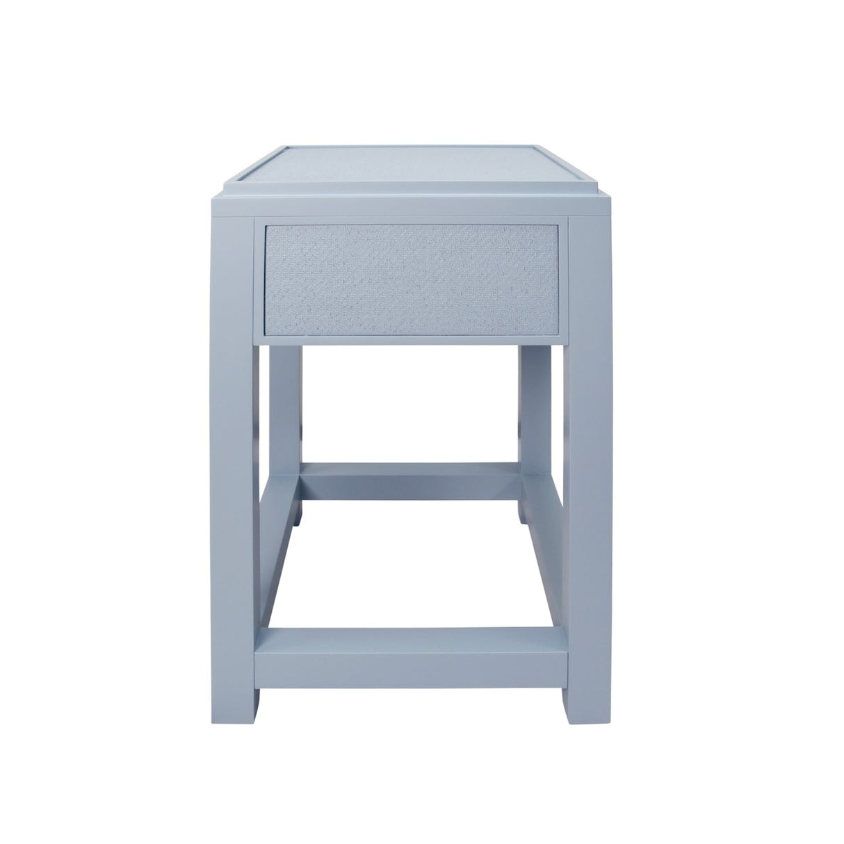 Jean Light Blue Side Table by Worlds Away at Fig Linens and Home - Side View
